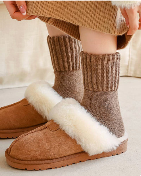 The Knitted Fleece Socks - 5 Pairs Pack