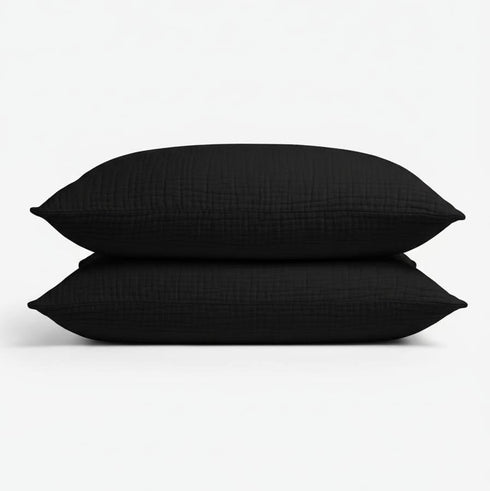 Muslin Cotton Pillowcase Set (2 Pcs)