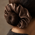 The Fleece Satin Scrunchies - 3 Pieces Pack