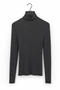 Ribbed Turtleneck Top