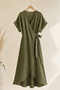 Linen Wrap Dress